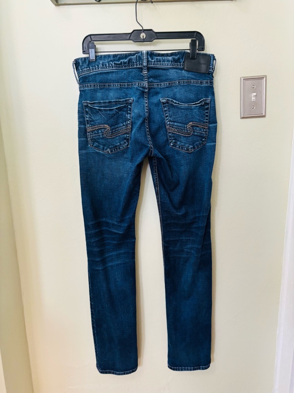 Silver Jeans Men’s “Allan” Dark Blue Straight Jeans